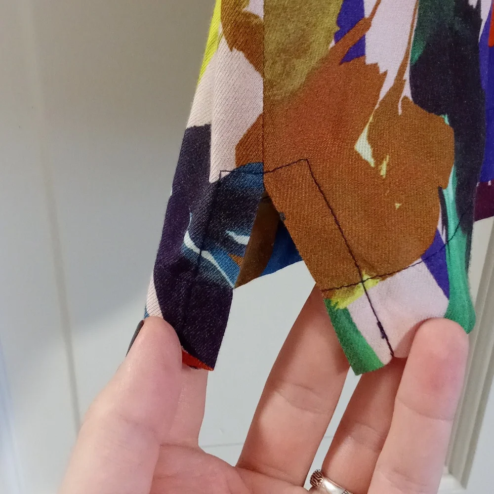 🦜Mr. Turk🦜 - Multicolor Abstract Print S/S Button Down Shirt - Picture 9 of 14